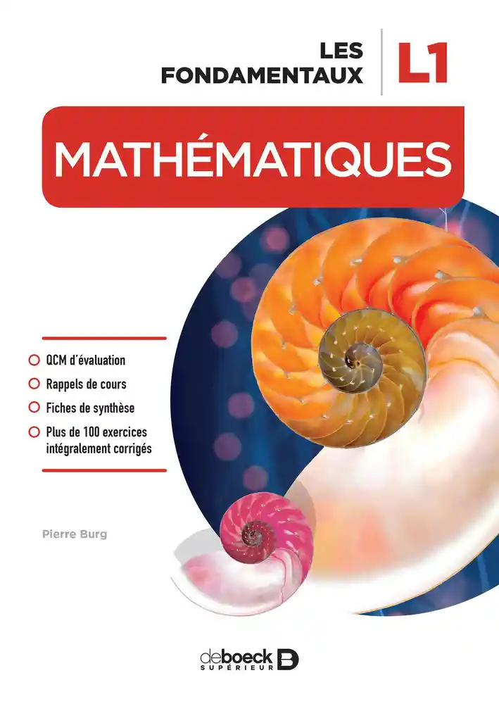 Première de couverture du livre Méthématiques? Les fondamentaux L1.